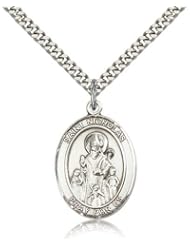 St. Nicholas Medal, Sterling Silver, Large, Quarter Size
