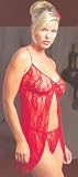 Leg Avenue Women's 2 Piece Romantic Lace Babydoll