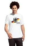Deutschland T-Shirt zur Fussball WM 2010 personalisiert mit eigener Rückennummer und Wunschname