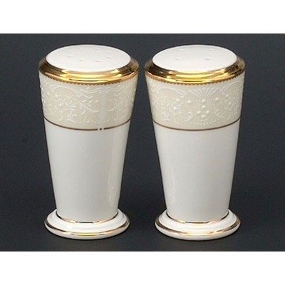Noritake White Palace Salt Pepper Shakers