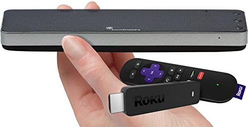 Roku Streaming Stick (3600R) and Soundmatters DASH7 (Silver) Bluetooth Speaker Bundle