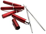 IMAGE OF Yamazaki Stainless Steel My Chopsticks in Red Case, Set of 4