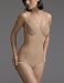 Flexees Women's Instant Slimmer Lace Trim Body Briefer, Body Beige, 38B