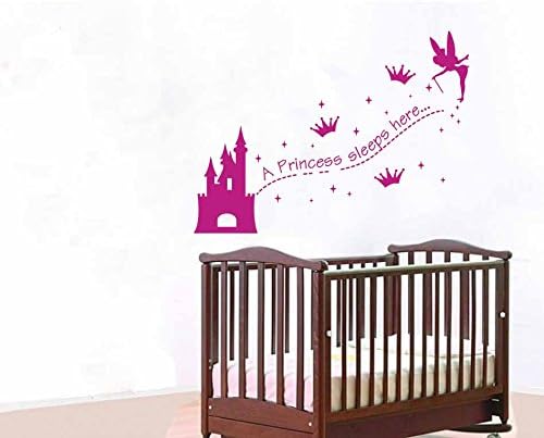 Vinyl wall Decal Sticker Princess sleeps here!