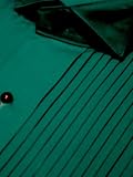 Tuxedo Shirt - Teal Green Wing Color 1/4 Inch Pleat