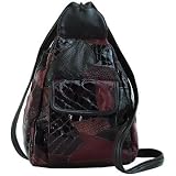 PATCHED LEATHER W/PU PURSE