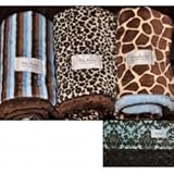 Baby Laundry Double Sided Minky Blanket - Throw Size (Teal Paisley/Chocolat ....