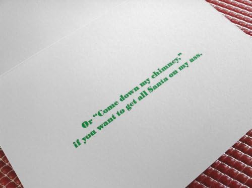 Lusty Letter "Merry Christmas: Come Down on Me" Greeting Card