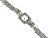 Square face Silver Watch - safety chain included