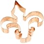 Old River Road Fleur de lis Shape Cookie Cutter, Copper
