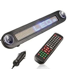 Shop Car Window Remote LED Scrolling Sign Message Display 12V with plug