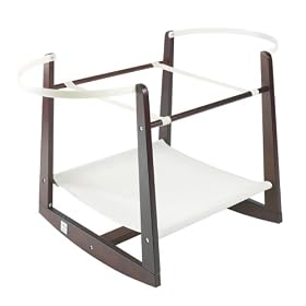Lollipop Lane Rocking Moses Basket Stand (Dark Wood)