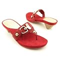 Nine West Women's Davon Thong Red 7.5