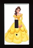 DISNEY PRINCESS BELLE SINGLE TOGGLE SWITCHPLATE COVER