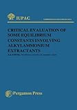 Critical evaluation of some equilibrium constants involving alkylammonium extractants