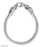 Bracelet, 'Dragon Snake' 0.6 W 7.7 L