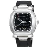 REACTOR Mens Graviton Ana-Digi Black LCD Rubber Strap Tide Watch #89202 by REACTOR