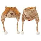 Childrens/Kids Soft Animal Design Winter Trapper Hat with Tassels