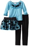 Little Lass Girls 2-6X 3 Piece Legging Set With Ruffles