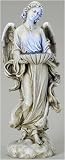 24 Solar Powered Angel Garden Statue With LED Lighted Bird Bath
