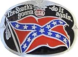 Mens 'THE SOUTH IS GONNA DO IT AGAIN' Punk Rock Metal Belt Buckle