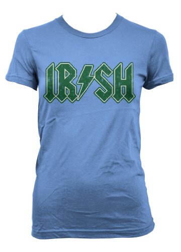 Cybertela Faded Irish Junior Girls T-shirt Lightning Symbol Tee