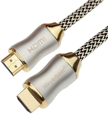 Meyerbeer® (3M/9.8 Ft) High Speed HDMI 1.4 Cable Professional 3D - 4K Ultra HD - Full HD 1080p Audio Return Channel (ARC) Video Signal High performance with Ethernet - Gold-plated connectors