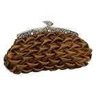 Jessica McClintock Ruched Satin Frame Clutch