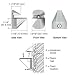 CRL Chrome Adjustable Glass Shelf Bracket - Pair