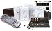 On-Q lyriQ 4-source, 4-room Audio Kit Hideaway multi-room music system with in-wall keypads and remote