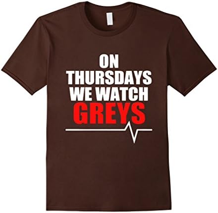 Men's On thursdays we watch grey t shirts Medium Brown