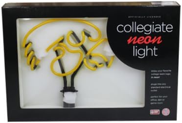 NCAA Iowa Hawkeyes University Neon Desktop Bar Glowing Yellow Sign