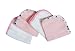 American Baby Company Organic 4 Pack Terry Wash Cloths, Pink