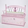 Levels of Discovery Sugar Plum Toy Box Bench
