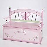 Levels of Discovery Sugar Plum Toy Box Bench