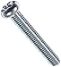 Small Parts Steel Pan Head Machine Screw, Zinc Plated, Meets JIS B1111, #3 Phillips Drive, M6-1 Thread Size, 40 mm Length, Fully Threaded, Imported (Pack of 10)