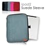 CaseCrown Faux Suede Zip Sleeve Case (Grey) for Apple iPad 2 Wifi / 3G Model 16GB, 32GB, 64GB