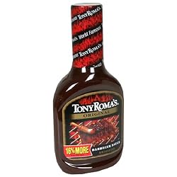 Tony Roma's Barbecue Sauce Original, 21-Ounce Unit (Pack of 6)
