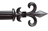 IMAGE OF Livorno Black Curtain Rod Set