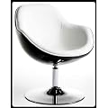 Design Speedchair Cocktailsessel Strike weiss / schwarz Auf Lager!