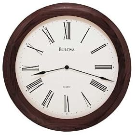 Bulova Kentshire Wooden 24" Wide Wall Clock