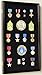 Large Military Medals, Pins, Patches, Insignia, Ribbons, Flag Display Case Cabinet, Black