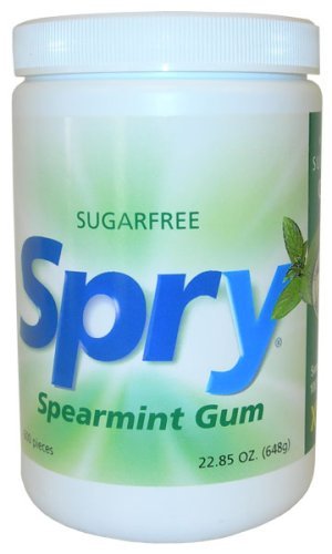 Xlear Spry Sugar Free Spearmint Gum, 600-Count