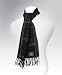Men's 100% Wool Scarf, Hws5018 Black Tone Image #1