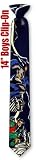 Batman Lightning 14inch by DC Comics blue polyester boys clipon ties