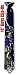 Batman Lightning 14inch by DC Comics blue polyester boys clipon ties