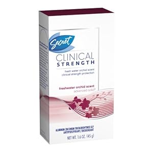 Secret Clinical Strength Freshwater Orchid Scent Women's Advanced Solid Antiperspirant & Deodorant 1.6 Oz, 1.600 Fluid Ounce