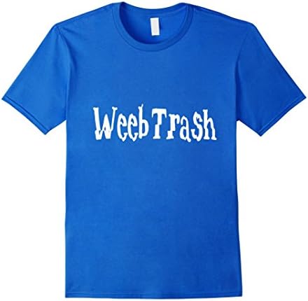 Men's Weeb Trash T-Shirt Small Royal Blue