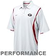 Nike Georgia Bulldogs White Double Reverse Dri-FIT Performance Polo