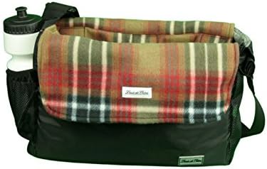 Louie de Coton® Made in USA Small Dog Soft Sling Carrier Bag with Removable Fleece Blanket/Liner (Coco Plaid)
